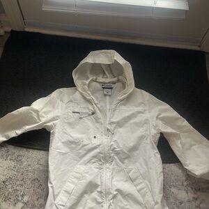 Columbia Cream Hooded Jacket-Raincoat